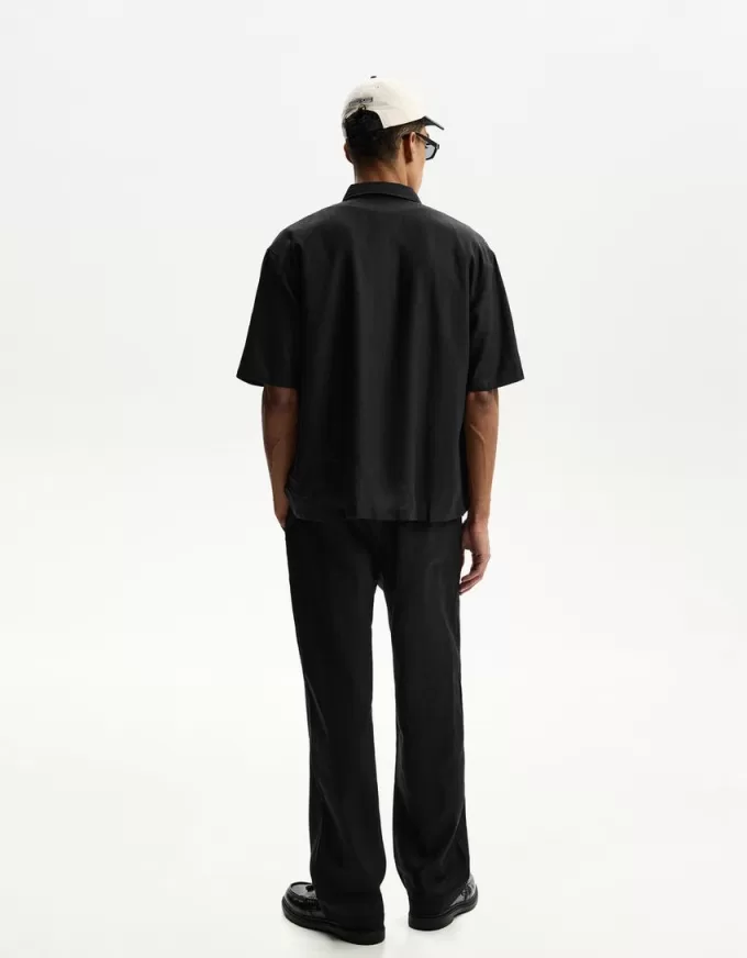 Short sleeve linen blend shirt Short sleeve linen blend shirt