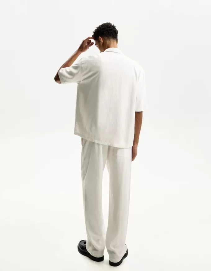 Short sleeve linen blend shirt Short sleeve linen blend shirt