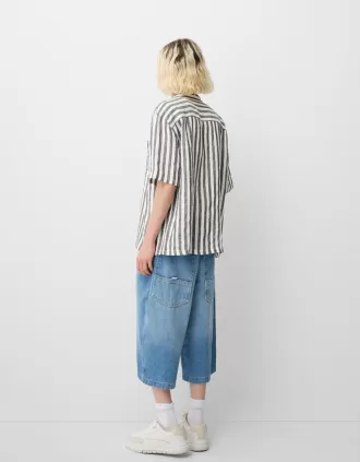 Short sleeve linen blend shirt 1 330x423 - Short sleeve linen blend shirt