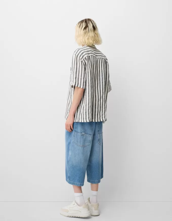 Short sleeve linen blend shirt Short sleeve linen blend shirt