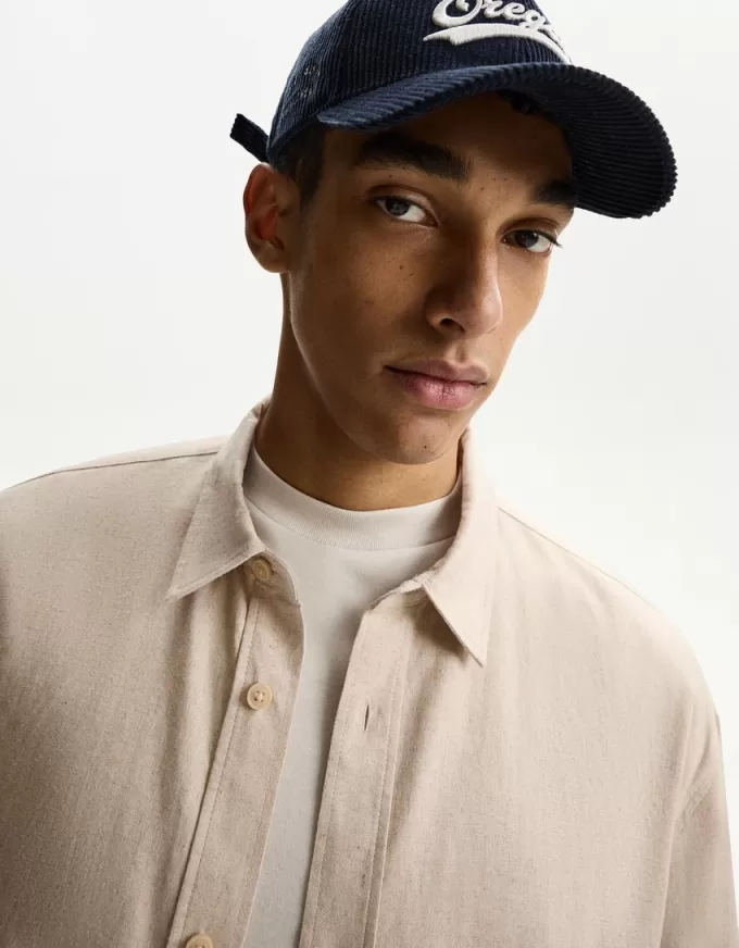 Short sleeve linen blend shirt Short sleeve linen blend shirt