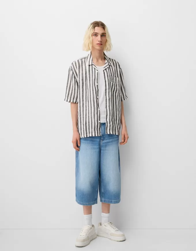 Short sleeve linen blend shirt Short sleeve linen blend shirt