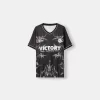 Short sleeve mesh printed T-shirt Short sleeve mesh printed T-shirt