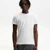 Short sleeve slub effect T-shirt