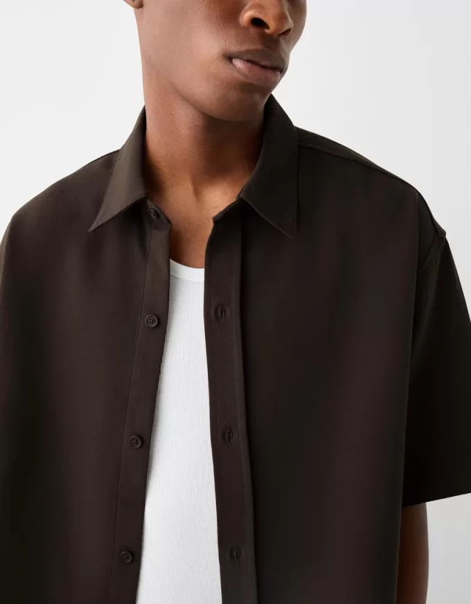 Short sleeve tailored boxy fit shirt Short sleeve tailored boxy fit shirt