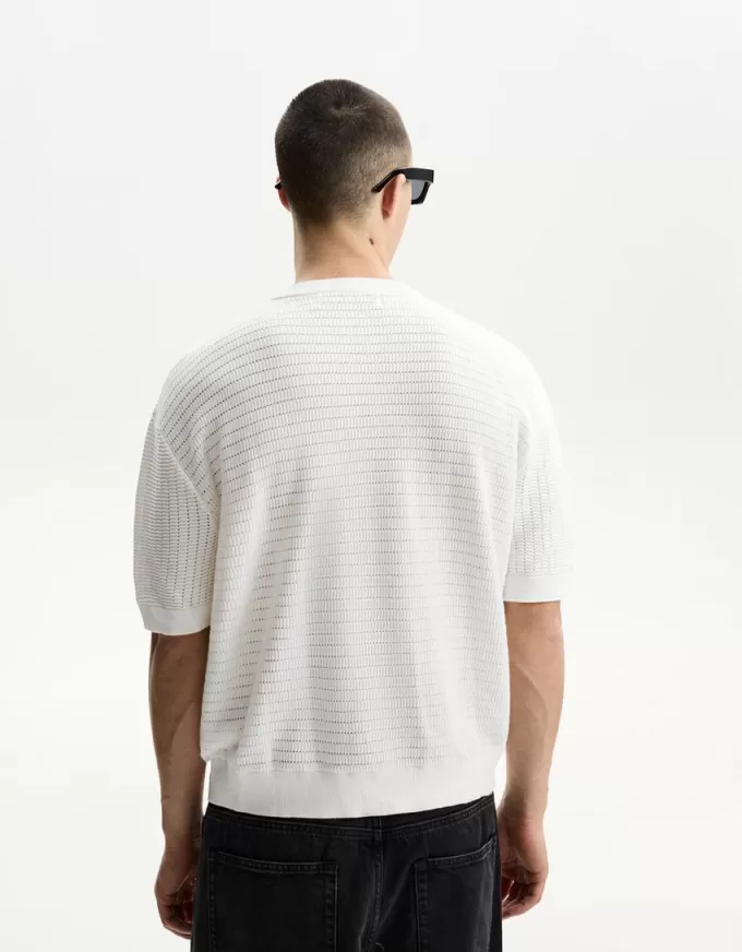 Short sleeve textured T-shirt Short sleeve textured T-shirt