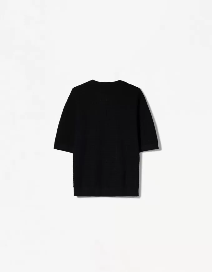 Short sleeve textured T-shirt Short sleeve textured T-shirt