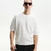 Short sleeve textured T-shirt Short sleeve textured T-shirt