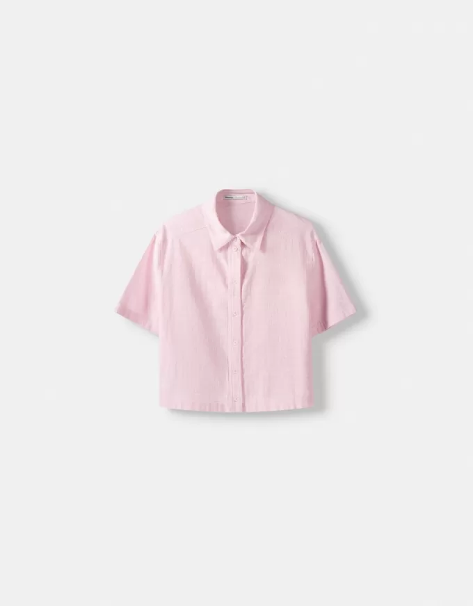 Short sleeve textured rustic shirt Short sleeve textured rustic shirt