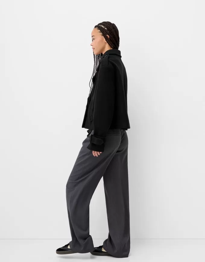 Short soft trench coat