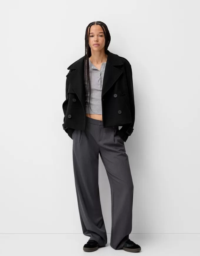 Short soft trench coat