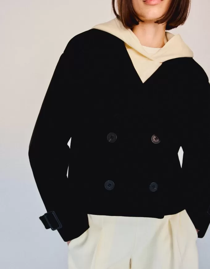 Short soft trench coat