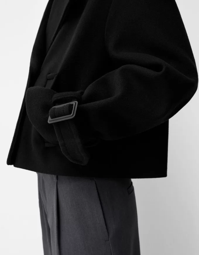 Short soft trench coat