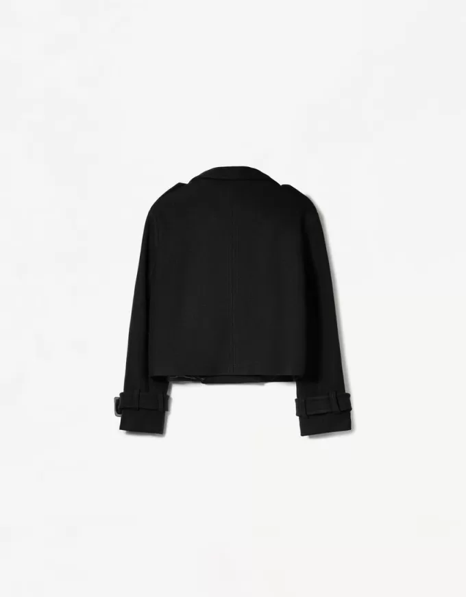 Short soft trench coat