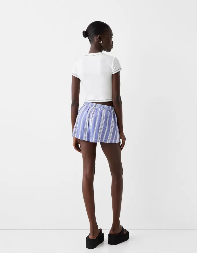 Shorts with elastic waistband detail Shorts with elastic waistband detail