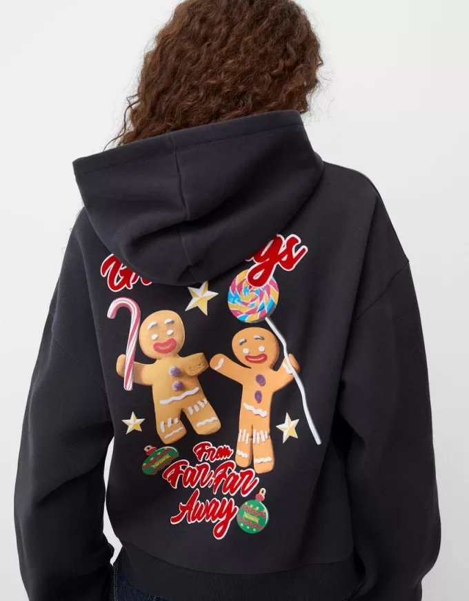 Shrek print hooded sweatshirt Shrek print hooded sweatshirt