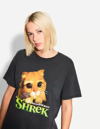 Shrek print short sleeve T-shirt