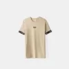 Slim-fit short sleeve T-shirt with stripe detail Slim-fit short sleeve T-shirt with stripe detail