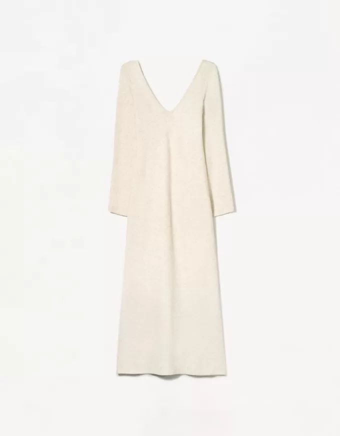 Soft touch V-neck maxi dress