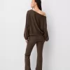 Soft touch asymmetric neck sweater Soft touch asymmetric neck sweater