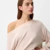 Soft touch asymmetric neck sweater Soft touch asymmetric neck sweater