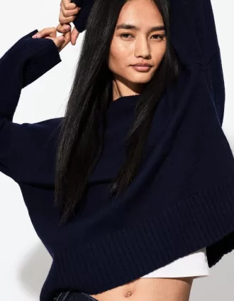 Soft touch crew neck sweater