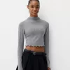 Soft touch cropped high neck sweater Soft touch cropped high neck sweater