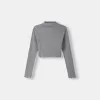 Soft touch cropped high neck sweater Soft touch cropped high neck sweater