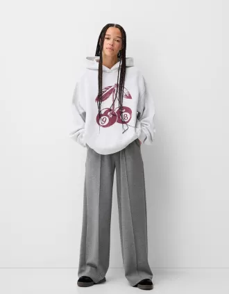 Soft touch wide-leg pants