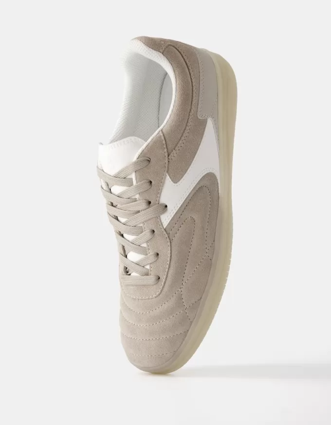 Split leather retro sneakers Split leather retro sneakers