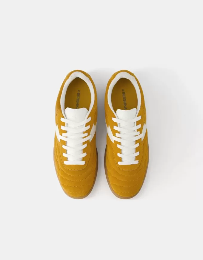 Split leather retro sneakers Split leather retro sneakers