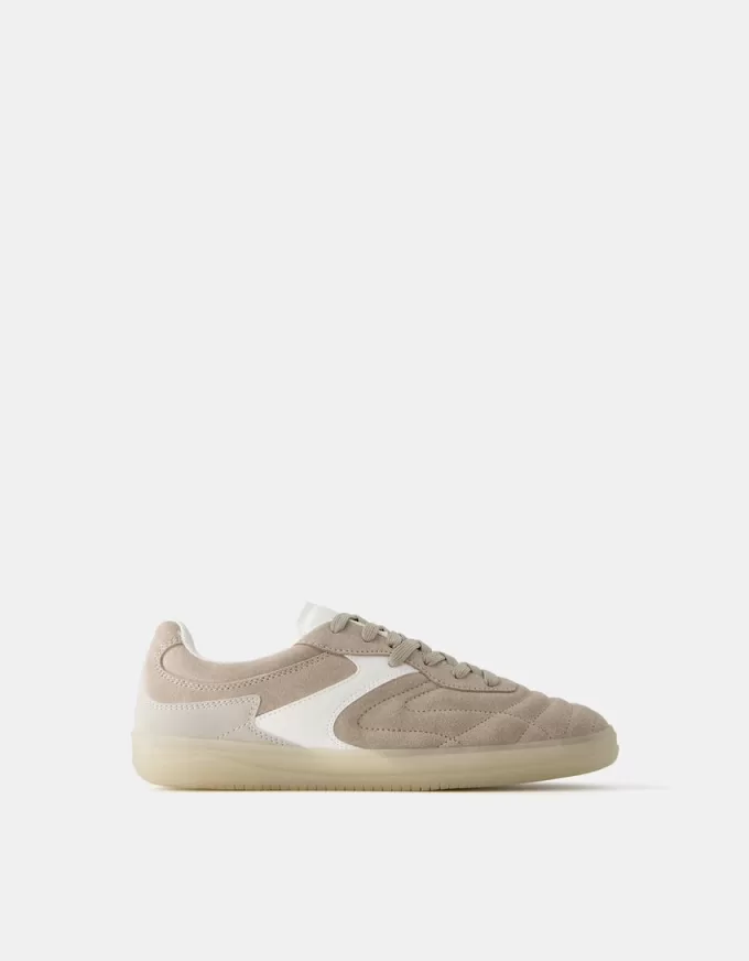 Split leather retro sneakers Split leather retro sneakers