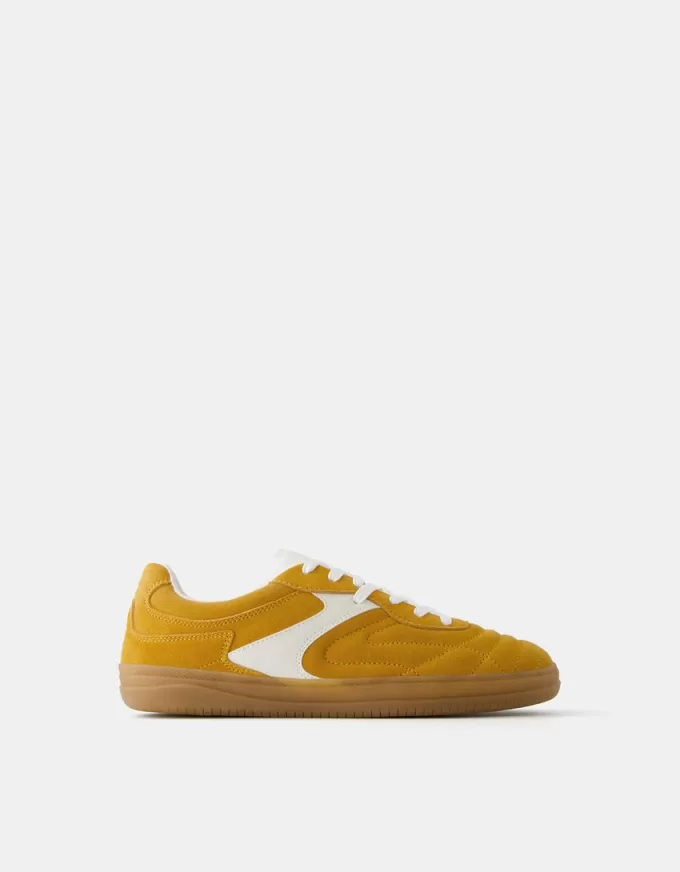 Split leather retro sneakers Split leather retro sneakers