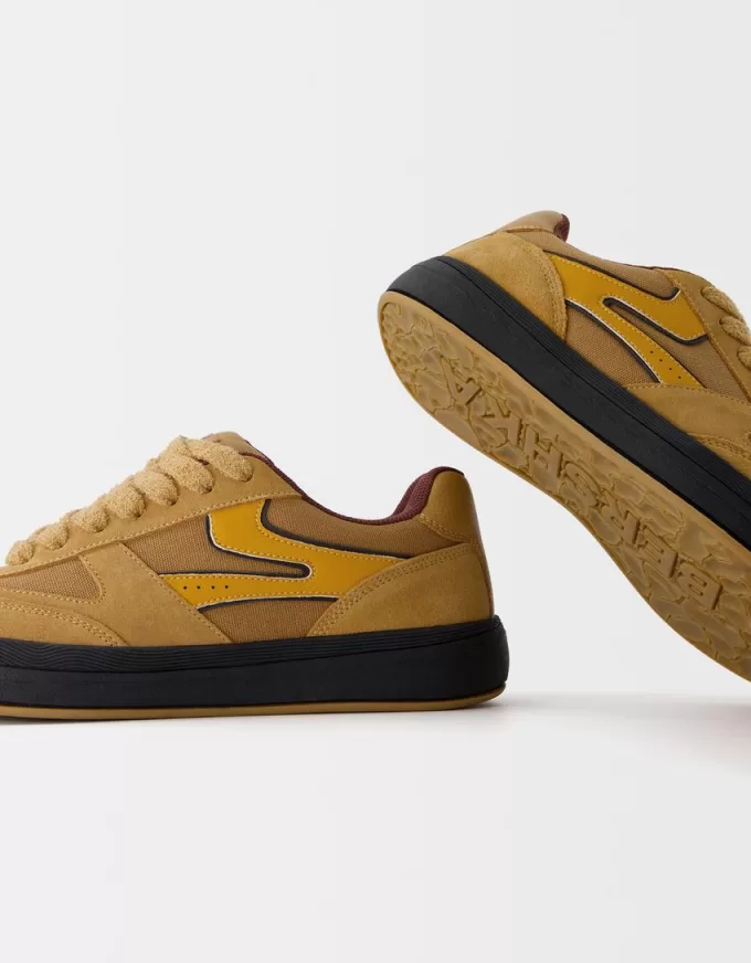 Split leather skater sneakers Split leather skater sneakers