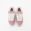 Split leather skater sneakers