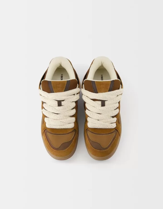 Split leather skater sneakers Split leather skater sneakers