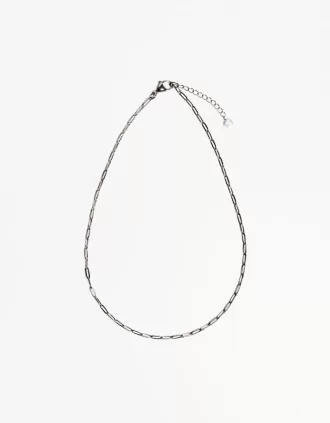 Steel chain with chain link