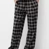 Straight fit plaid pants Straight fit plaid pants