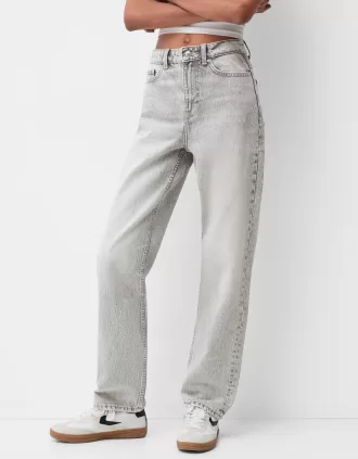 Straight fit wide-leg jeans