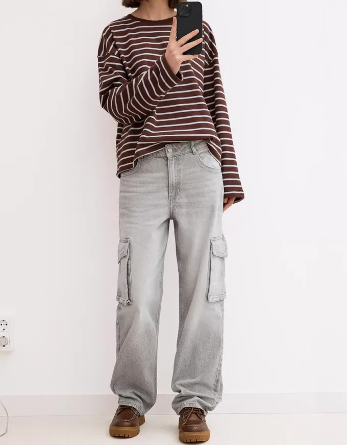 Straight-leg cargo jeans Straight-leg cargo jeans