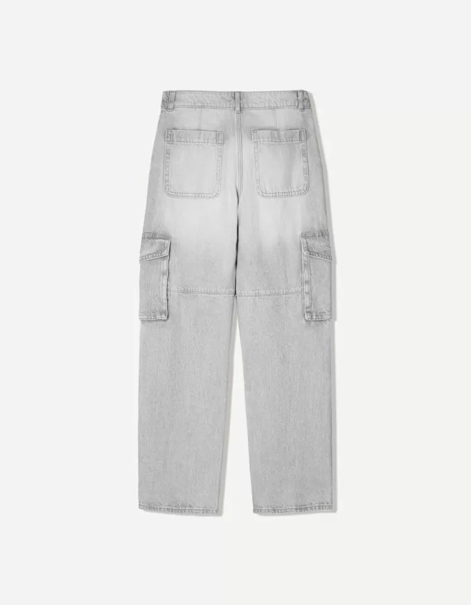 Straight-leg cargo jeans Straight-leg cargo jeans