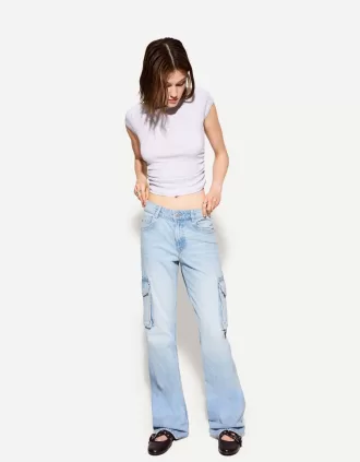 Straight-leg cargo jeans