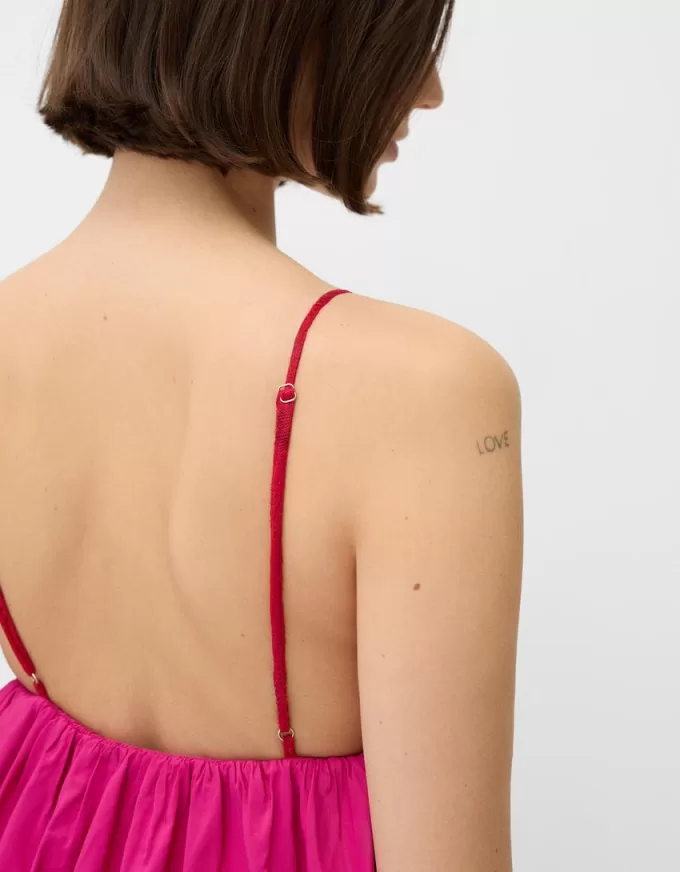 Strappy balloon mini dress