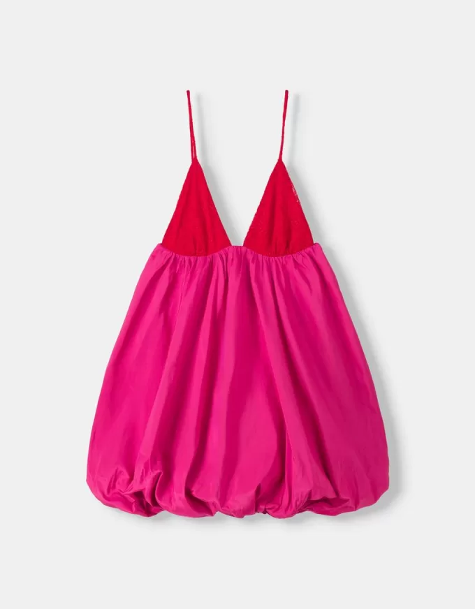 Strappy balloon mini dress