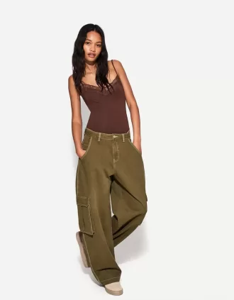 Strappy blonde lace bodysuit