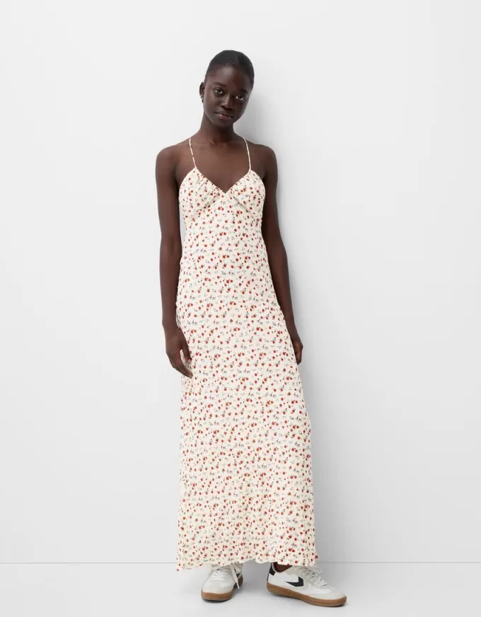 Strappy crepe maxi dress Strappy crepe maxi dress