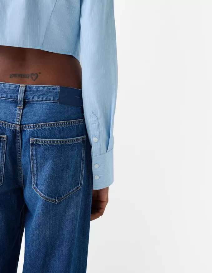 Striped fitted shirt with long sleeves Striped fitted shirt with long sleeves