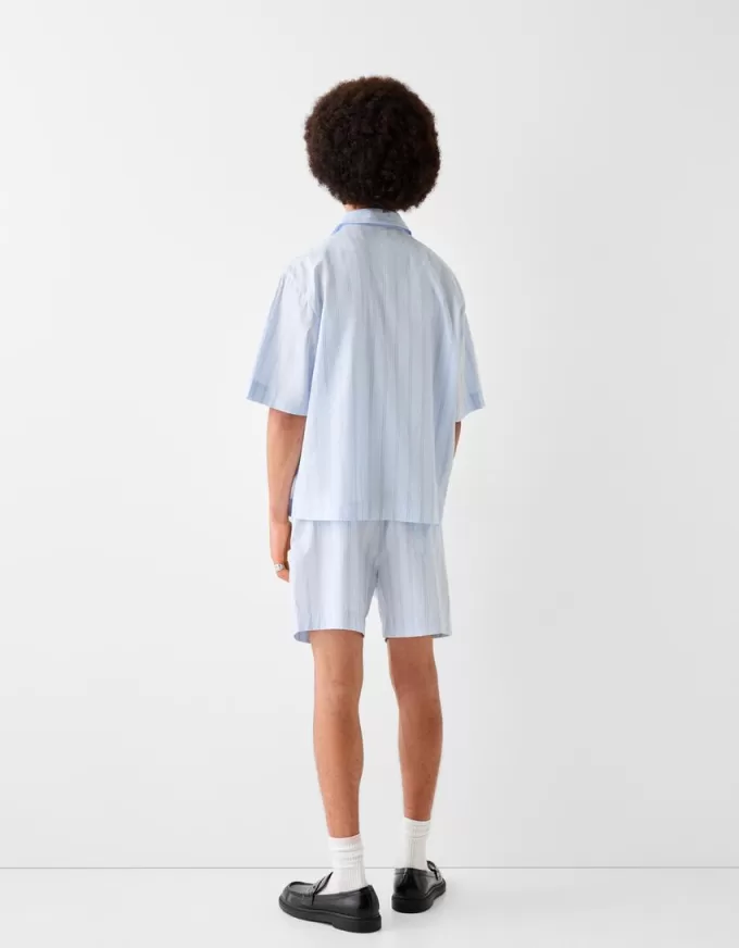 Striped jogger Bermuda shorts Striped jogger Bermuda shorts