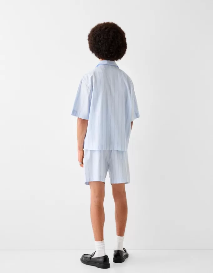 Striped jogger Bermuda shorts Striped jogger Bermuda shorts