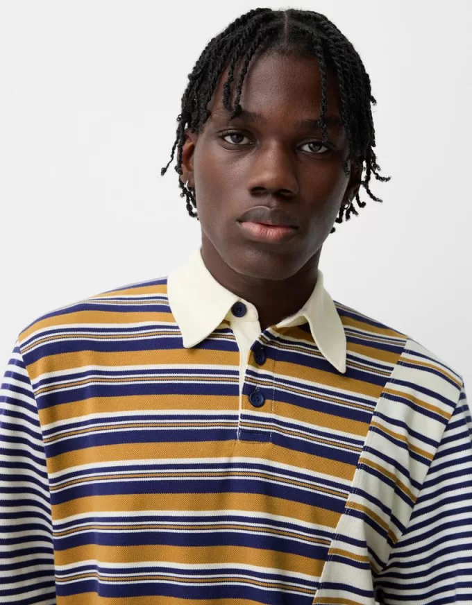 Striped long sleeve polo shirt Striped long sleeve polo shirt